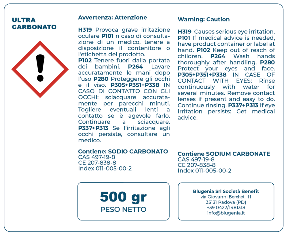 Avvertenze Kit Wave Carbonato